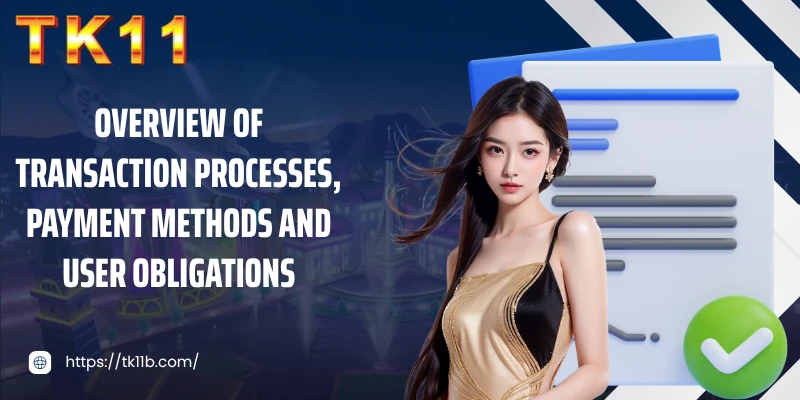 Overview of transaction processes, payment methods and user obligations